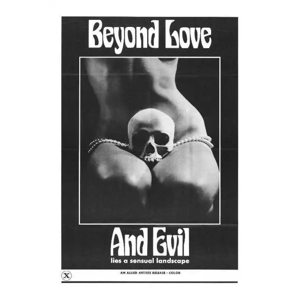1971 BEYOND LOVE AND EVIL VINTAGE ADULT MOVIE POSTER